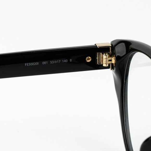 NEW Fendi FE50020I FIRST 001 Shiny Black Women Cat Eye Eyeglasses - Picture 9 of 11